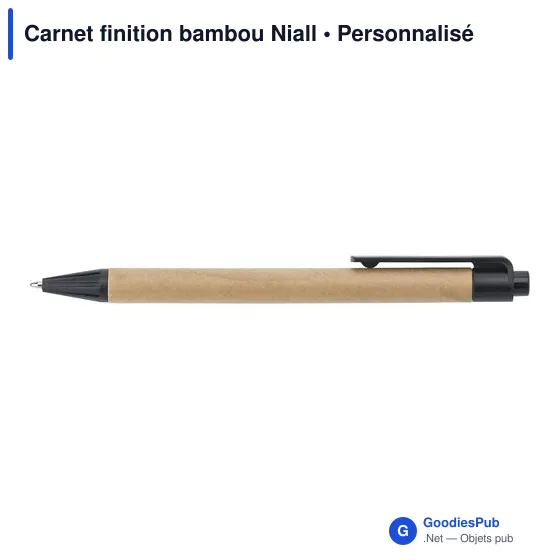 Stylo personnalisable avec logo pour entreprise - Carnet Niall - Image 9