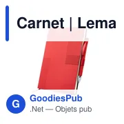 Carnet personnalisable Lemara avec logo - Papeterie B2B - Miniature 1