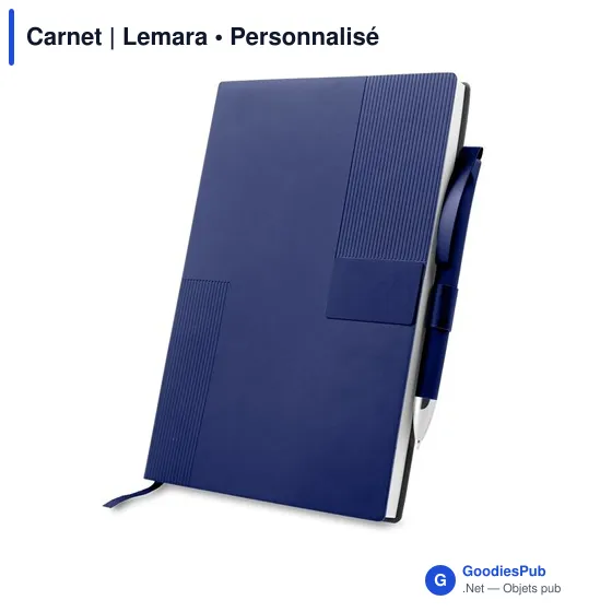 Carnet personnalisable Lemara avec logo - Papeterie B2B - Image 3