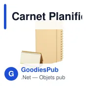 Carnet planificateur personnalisable avec logo - Gambel - Miniature 1