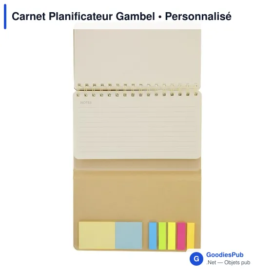 Carnet planificateur personnalisable avec logo - Gambel - Image 2