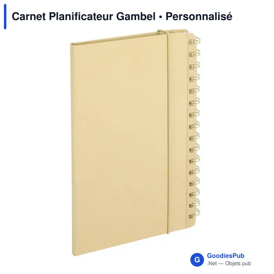 Carnet planificateur personnalisable avec logo - Gambel - Image 3