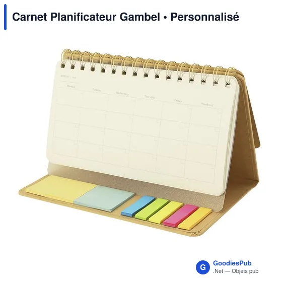 Carnet planificateur personnalisable avec logo - Gambel - Image 4