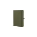 Variante Dried Green - Carnet personnalisable A5 en PU et papier FSC avec logo - Sora A5