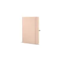 Variante Champagne - Carnet personnalisable A5 en PU et papier FSC avec logo - Sora A5