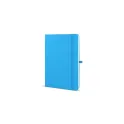 Variante Bleu clair - Carnet personnalisable A5 en PU et papier FSC avec logo - Sora A5