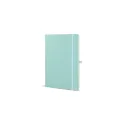 Variante Menthe - Carnet personnalisable A5 en PU et papier FSC avec logo - Sora A5