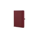Variante Bordeaux - Carnet personnalisable A5 en PU et papier FSC avec logo - Sora A5