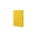 Variante Jaune - Carnet personnalisable A5 en PU et papier FSC avec logo - Sora A5