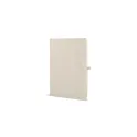 Variante Beige - Carnet personnalisable A5 en PU et papier FSC avec logo - Sora A5