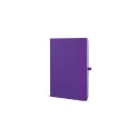 Variante Violet - Carnet personnalisable A5 en PU et papier FSC avec logo - Sora A5
