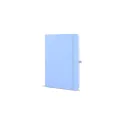 Variante Bleu pastel - Carnet personnalisable A5 en PU et papier FSC avec logo - Sora A5