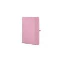 Variante Rose pastel - Carnet personnalisable A5 en PU et papier FSC avec logo - Sora A5