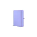Variante Lilas - Carnet personnalisable A5 en PU et papier FSC avec logo - Sora A5