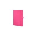 Variante Rose - Carnet personnalisable A5 en PU et papier FSC avec logo - Sora A5