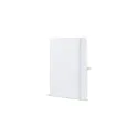 Variante Blanc - Carnet personnalisable A5 en PU et papier FSC avec logo - Sora A5