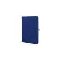 Variante Bleu foncé - Carnet personnalisable A5 en PU et papier FSC avec logo - Sora A5
