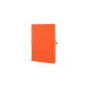 Variante Orange - Carnet personnalisable A5 en PU et papier FSC avec logo - Sora A5