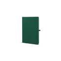 Variante Vert foncé - Carnet personnalisable A5 en PU et papier FSC avec logo - Sora A5