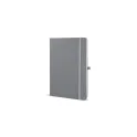 Variante Gris clair - Carnet personnalisable A5 en PU et papier FSC avec logo - Sora A5