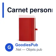 Carnet personnalisable A6 en PU et papier FSC avec logo - Sora A6 - Miniature 3