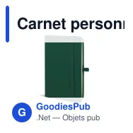 Carnet personnalisable A6 en PU et papier FSC avec logo - Sora A6 - Miniature 5