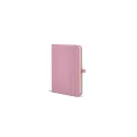 Variante Rose pastel - Carnet personnalisable A6 en PU et papier FSC avec logo - Sora A6
