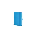 Variante Bleu clair - Carnet personnalisable A6 en PU et papier FSC avec logo - Sora A6