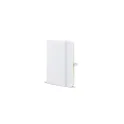 Variante Blanc - Carnet personnalisable A6 en PU et papier FSC avec logo - Sora A6