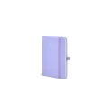 Variante Lilas - Carnet personnalisable A6 en PU et papier FSC avec logo - Sora A6