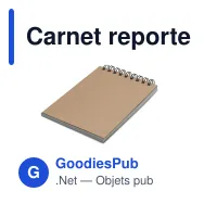 Carnet reporter personnalisable en papier de roche avec logo - Reporter - Miniature 2