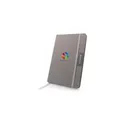 Variante gris - Carnet A5 personnalisable en RPET avec logo - Raysha
