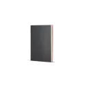 Variante Noir / rouge - Carnet personnalisable A5 à couverture souple en PU avec logo - Yuzu