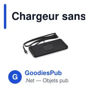 Chargeur sans fil personnalisable pour voiture avec logo - CARPA - Miniature 1