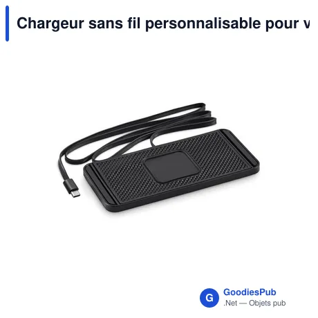 Chargeur sans fil personnalisable pour voiture avec logo - CARPA