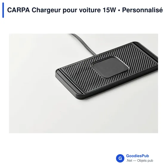 Chargeur sans fil personnalisable pour voiture avec logo - CARPA - Image 5
