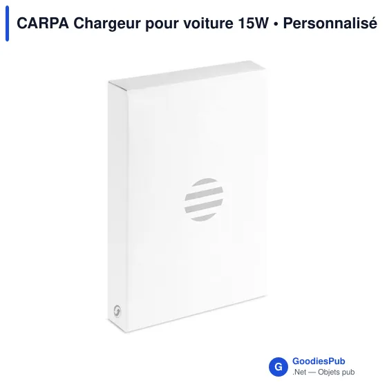 Chargeur sans fil personnalisable pour voiture avec logo - CARPA - Image 6