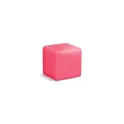 Variante Rose - Cube anti-stress personnalisable 4,5 cm en mousse PU avec logo - 8 coloris