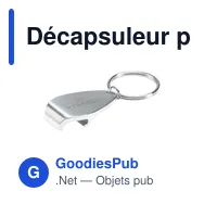 Décapsuleur porte-clés personnalisable en métal - Carreraavec logo - Miniature 4