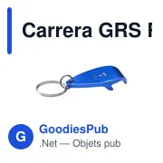 Décapsuleur personnalisable en aluminium recyclé avec logo - Carrera GRS - Miniature 1