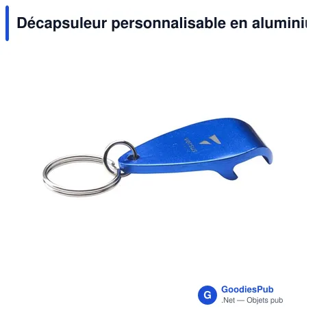 Décapsuleur personnalisable en aluminium recyclé avec logo - Carrera GRS