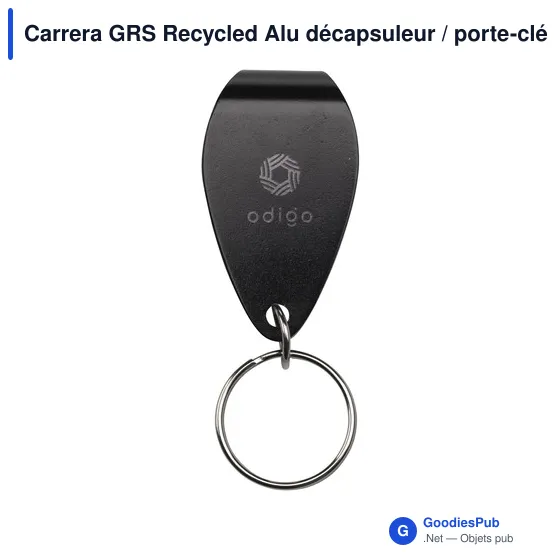 Décapsuleur personnalisable en aluminium recyclé avec logo - Carrera GRS - Image 11