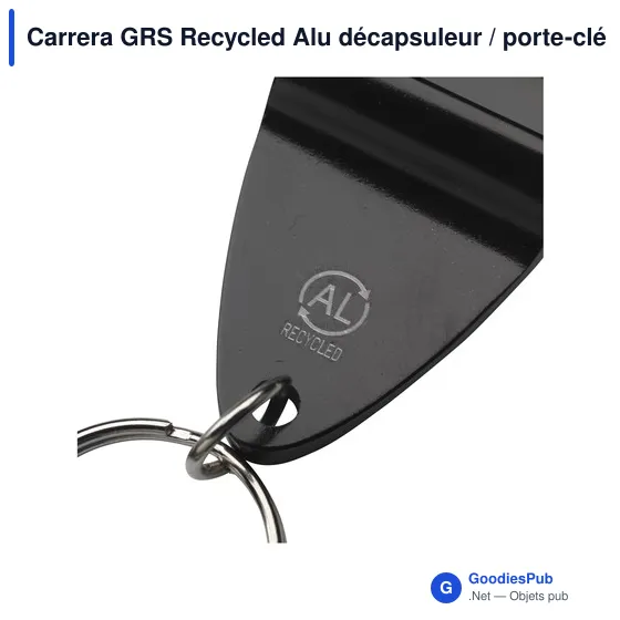 Décapsuleur personnalisable en aluminium recyclé avec logo - Carrera GRS - Image 12
