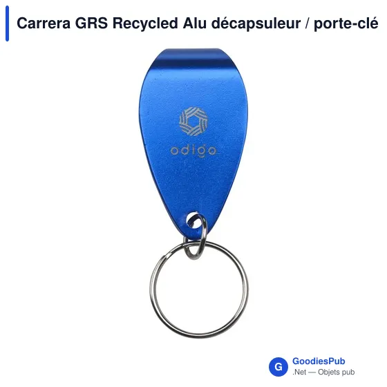 Décapsuleur personnalisable en aluminium recyclé avec logo - Carrera GRS - Image 3