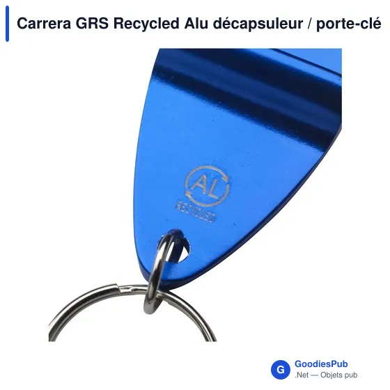 Décapsuleur personnalisable en aluminium recyclé avec logo - Carrera GRS - Image 4