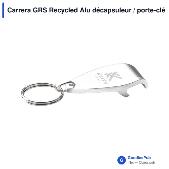 Décapsuleur personnalisable en aluminium recyclé avec logo - Carrera GRS - Image 5