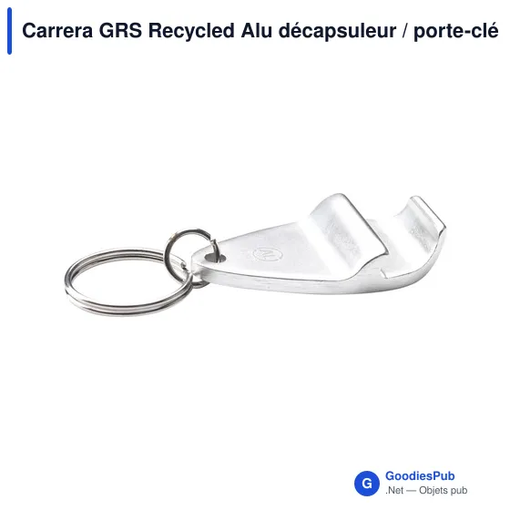 Décapsuleur personnalisable en aluminium recyclé avec logo - Carrera GRS - Image 6