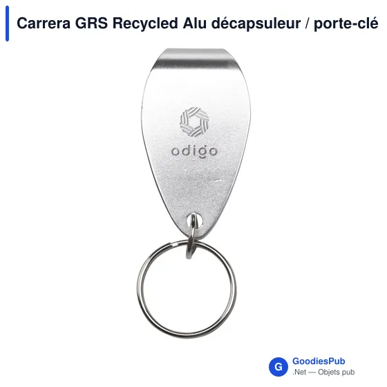 Décapsuleur personnalisable en aluminium recyclé avec logo - Carrera GRS - Image 7