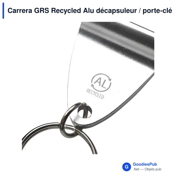 Décapsuleur personnalisable en aluminium recyclé avec logo - Carrera GRS - Image 8