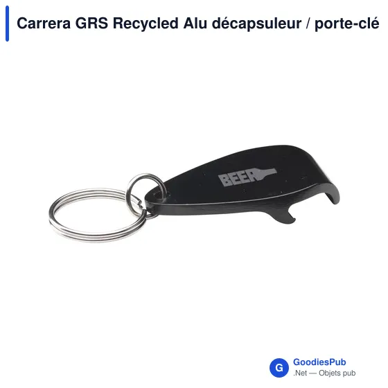 Décapsuleur personnalisable en aluminium recyclé avec logo - Carrera GRS - Image 9